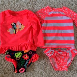 Two Cat and Jack Long Sleeve bathing suits